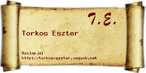 Torkos Eszter névjegykártya